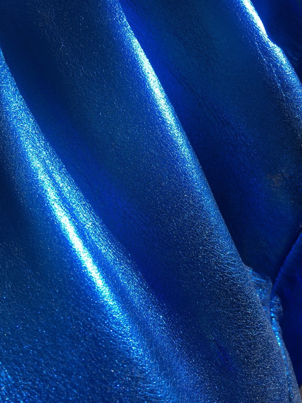 Authentic 1960s glam rock, thick electric blue, leather pants and matching vest. - Picture 6 of 9